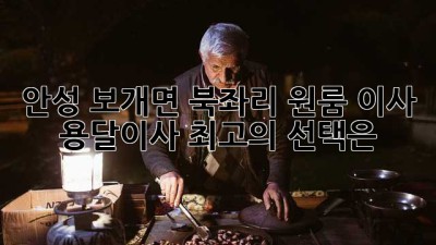 안성 보개면 북좌리 원룸 이사, 용달이사 최고의 선택은?